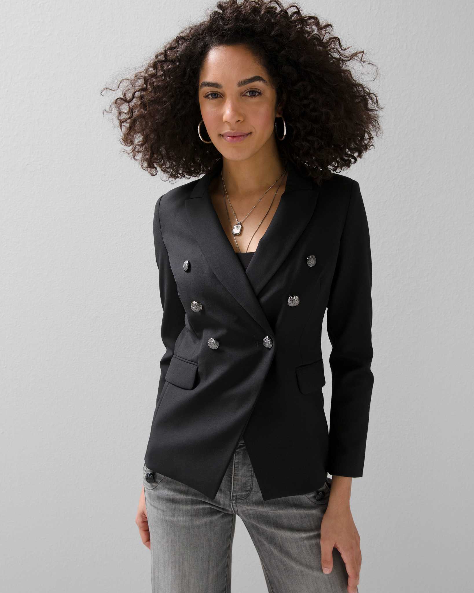 White house black market white blazer store